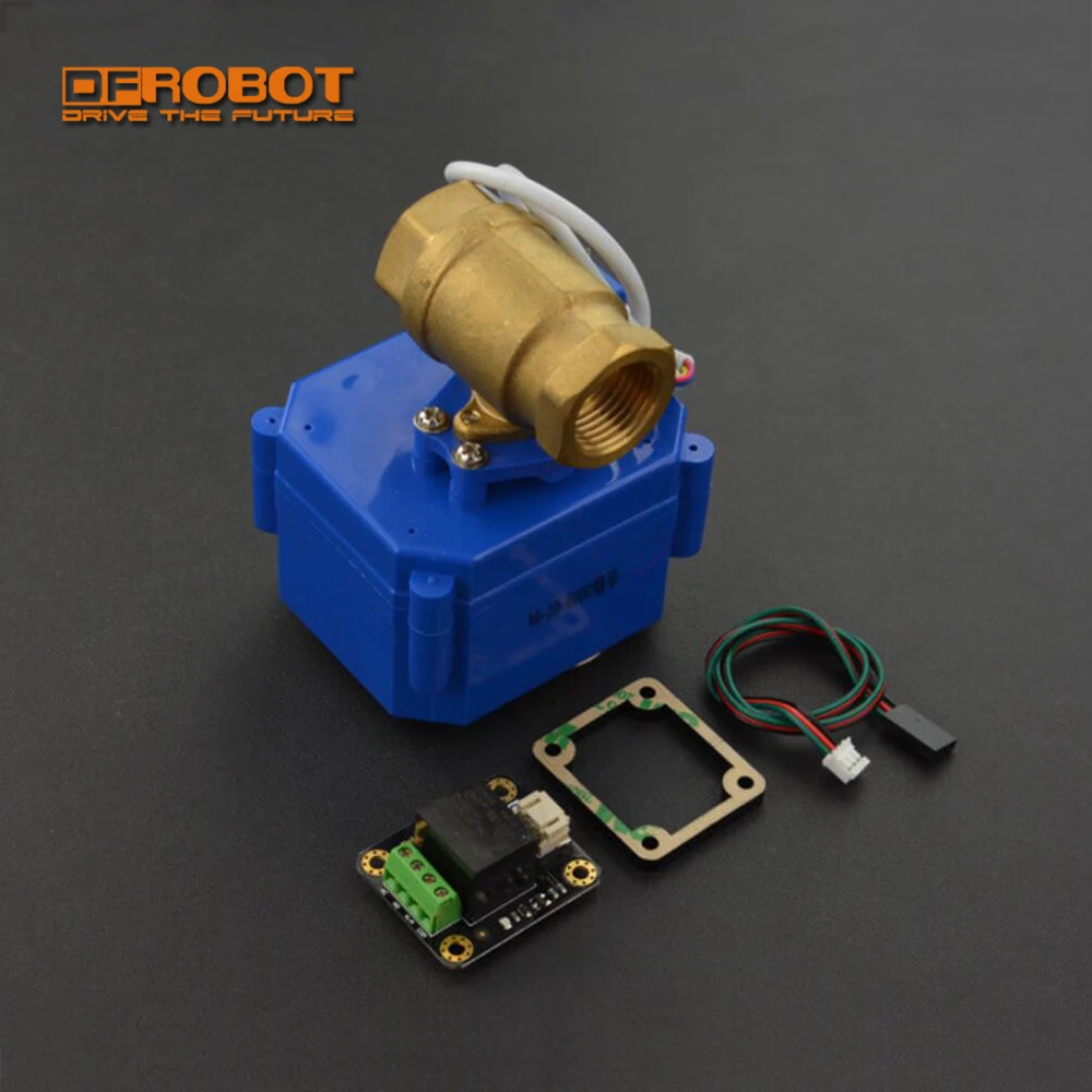 DFRobot Высокая стабильность чувствительность автоматизированный электромагнитный клапан DN15 12 В 1.0MPa совместим с Arduino Raspberry Pi для умного дома