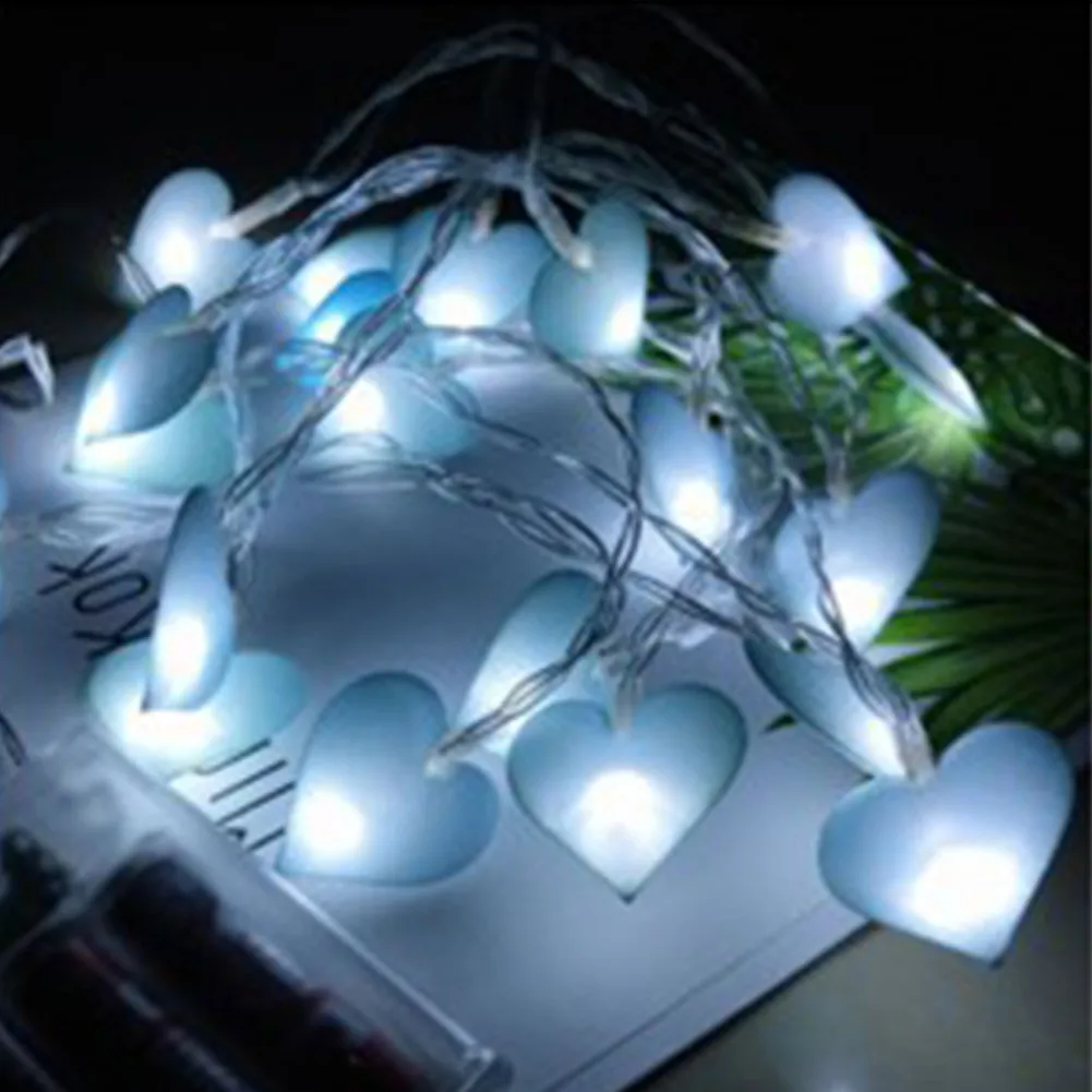 СВЕТОДИОДНАЯ Гирлянда в форме сердца гирлянда для помещений Рождественская