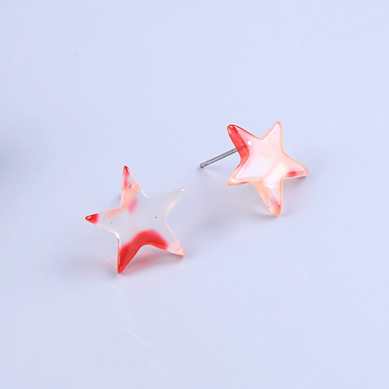 Новые милые простые дизайнерские зеленые/белые/коричневые/красные акриловые