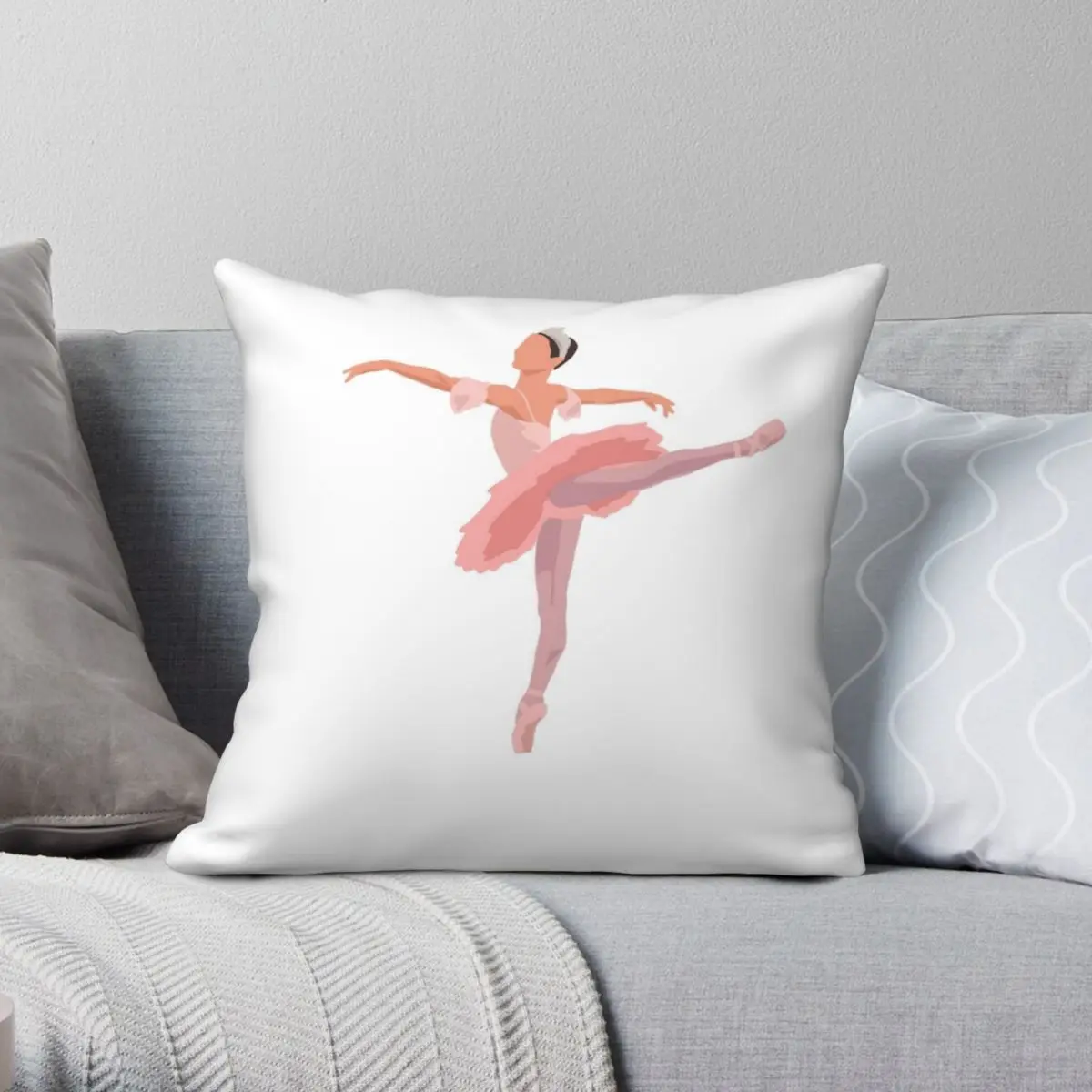 

Sugar Plum Fairy Pillowcase Polyester Linen Velvet Printed Zip Decor Throw Pillow Case Room Cushion Cover 18"