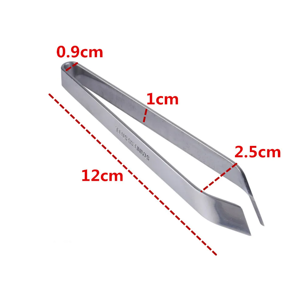stainless steel portable fish bone tweezers pincer clip puller remover tongs fish bone plucking clamp kitchen gadgets tools 1pc free global shipping