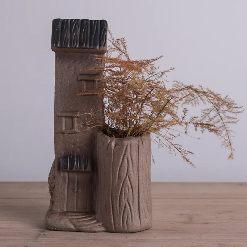 Керамическая ваза в китайском стиле креативные маленькие украшения для дома Tulou