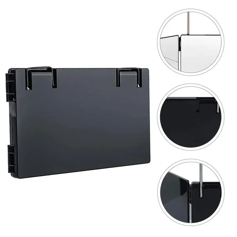 

1PC Three-foldable Shaving Hairdressing Mirror Hanging Type Make-up Mirror for Home Dorm Room Store
