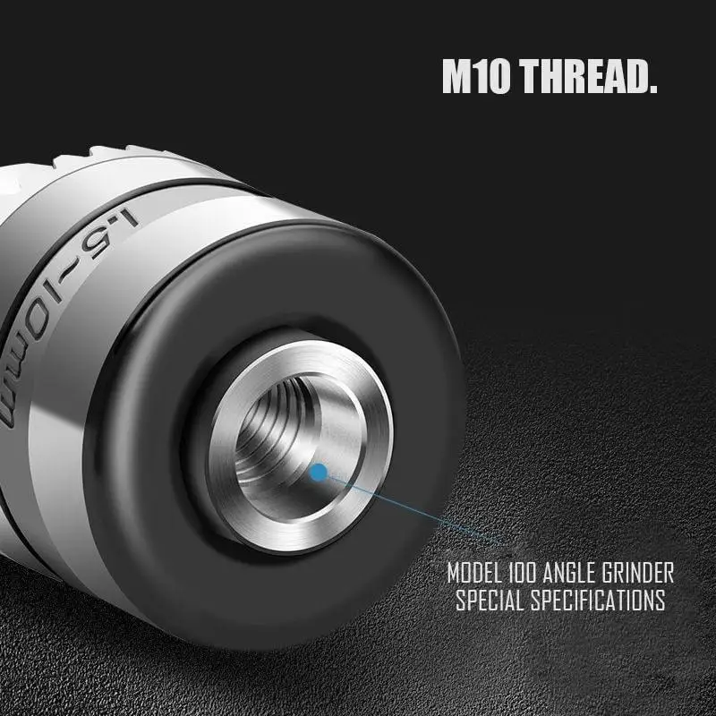 Угловая шлифовальная машина электрическая дрель преобразования цанги 3 челюсти