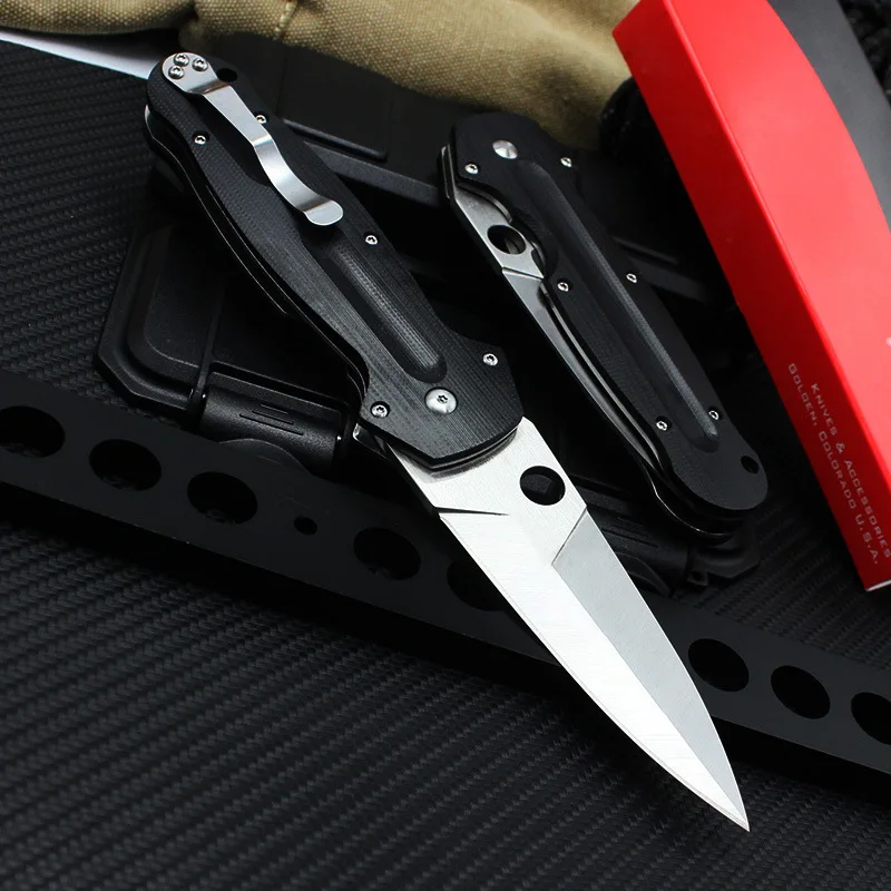 

TUNAFIRE C215 Folding Knife G10 Handle CPM S30V Blade Tactical Survival Knives Outdoor Camping Hunting Knife Multi EDC Tools