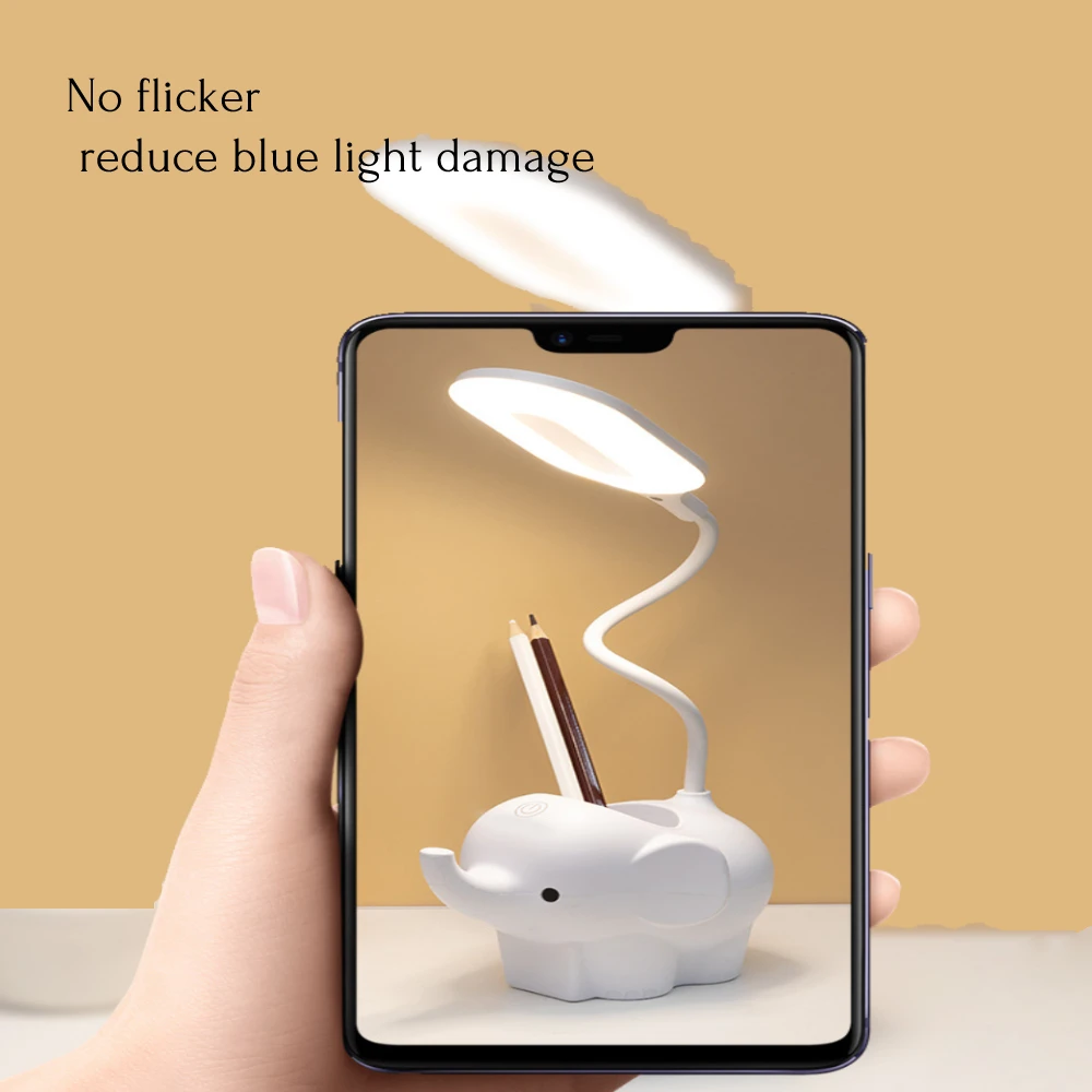 Светодиодная настольная лампа с USB-зарядкой декоративный светильник в виде слона