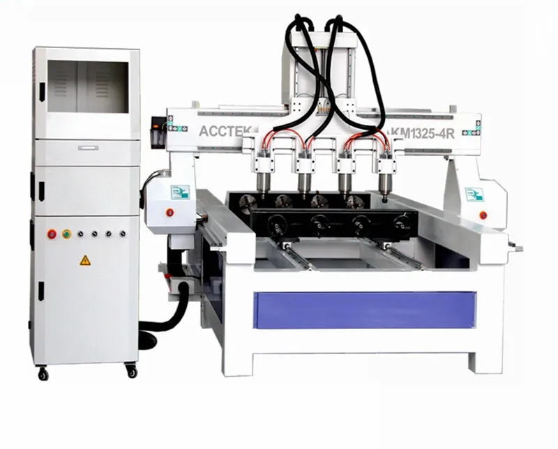4 Rotaries cnc гравер деревообрабатывающий станок с Mach 3 контроллера 1325 4R|Фрезы по