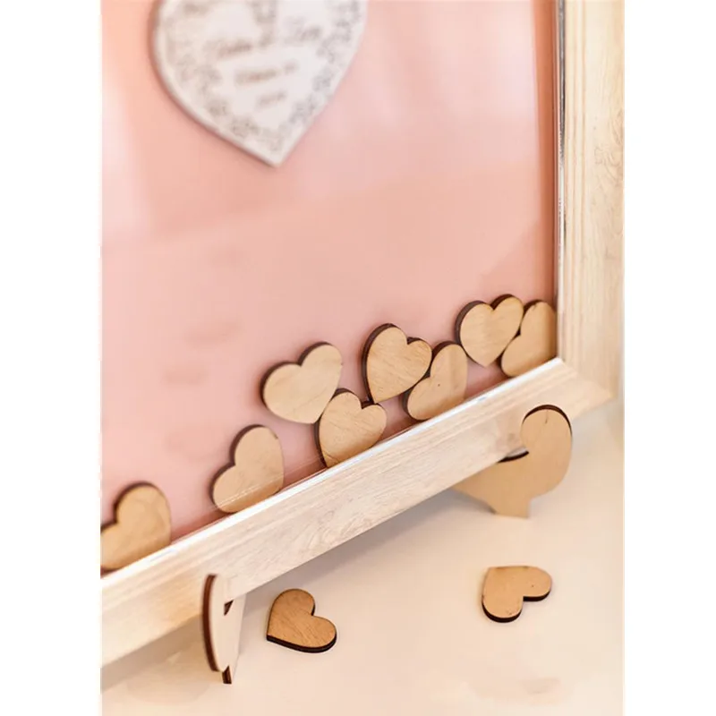 Уникальная Свадебная Гостевая книга индивидуальная деревенская теневая коробка