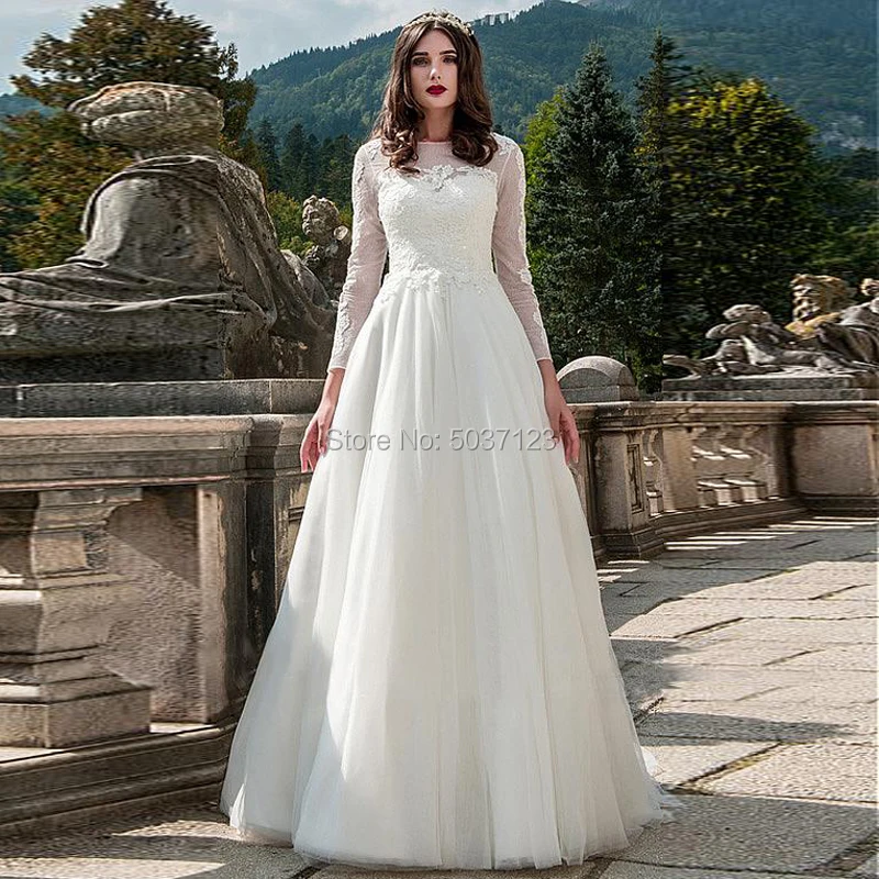 ТРАПЕЦИЕВИДНОЕ Тюлевое платье на свадьбу платья аппликации из кружева одежда с