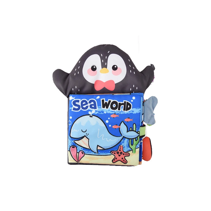 

Baby Soft Toy Book For Newborn 0 12 Months 3D Quiet Books Montessori Hand Puppet Educational Toys Interactive Toys For Kids Gift