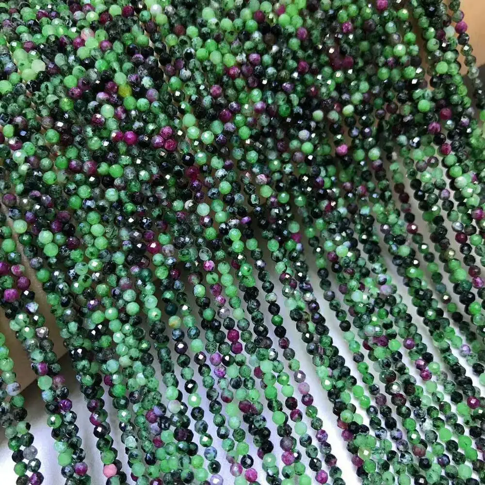 Натуральный камень черный турмалин граненый свободный beads2 6mm полуфабрикаты