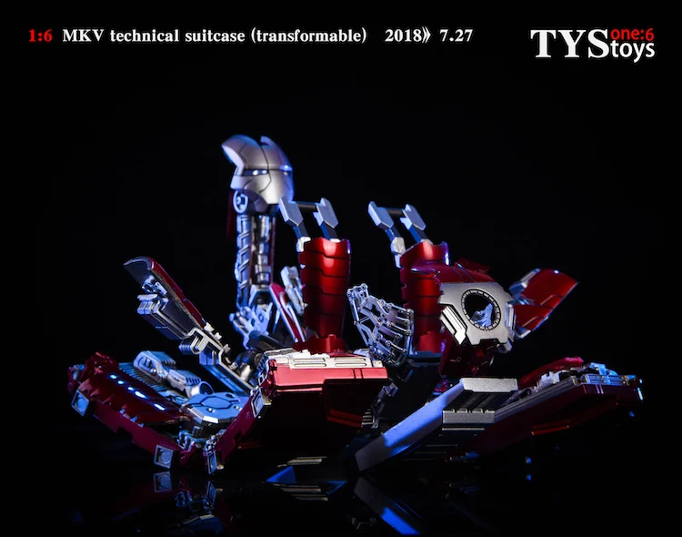 TYStoys 1/6, Мстители, Железный человек, сцена, аксессуар, чемодан, броня, MK5, шарнир, Movabe, фигурка, модель, набор