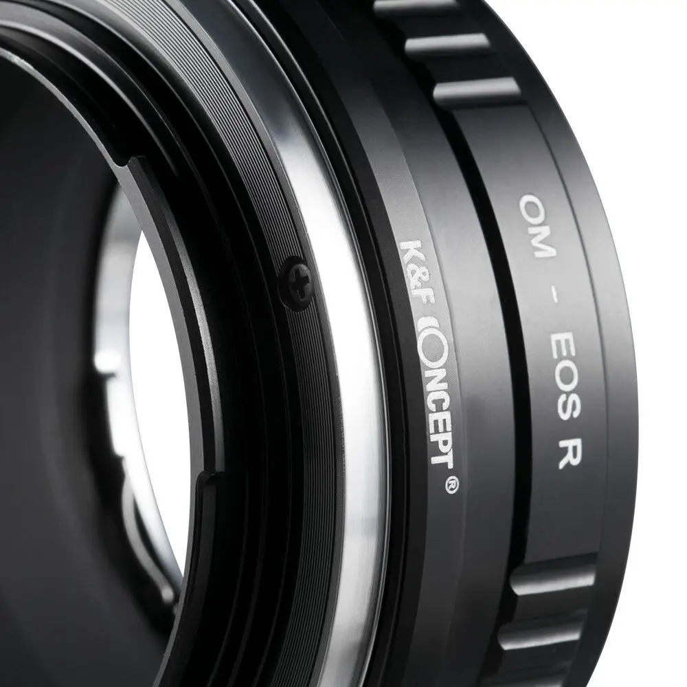 Новый адаптер K &amp F Concept для объектива Olympus OM mount камеры Canon EOS RF R5 R6 Бесплатная
