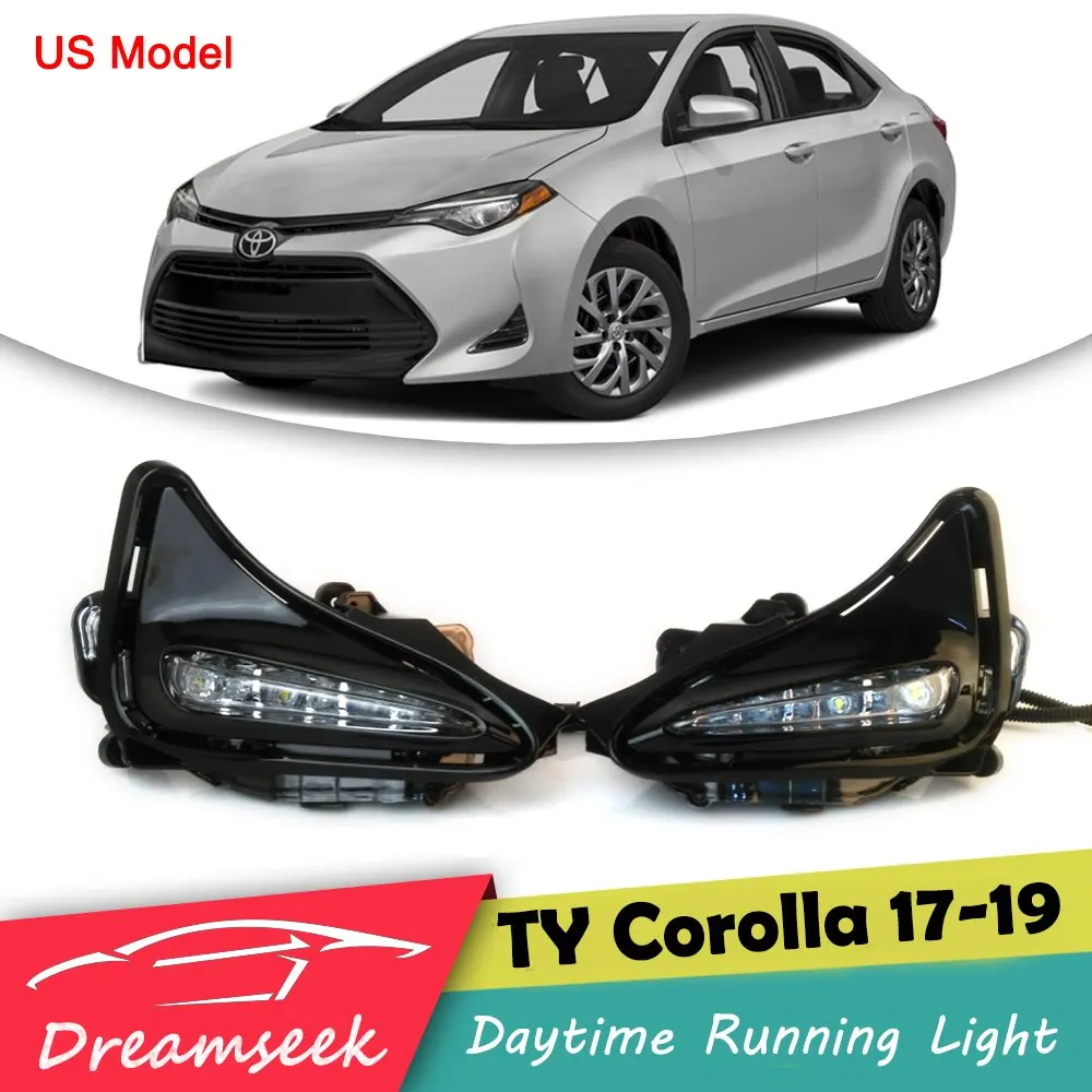 СВЕТОДИОДНЫЙ DRL для Toyota Corolla Sedan 2017 2018 2019 дневной ходовой светильник