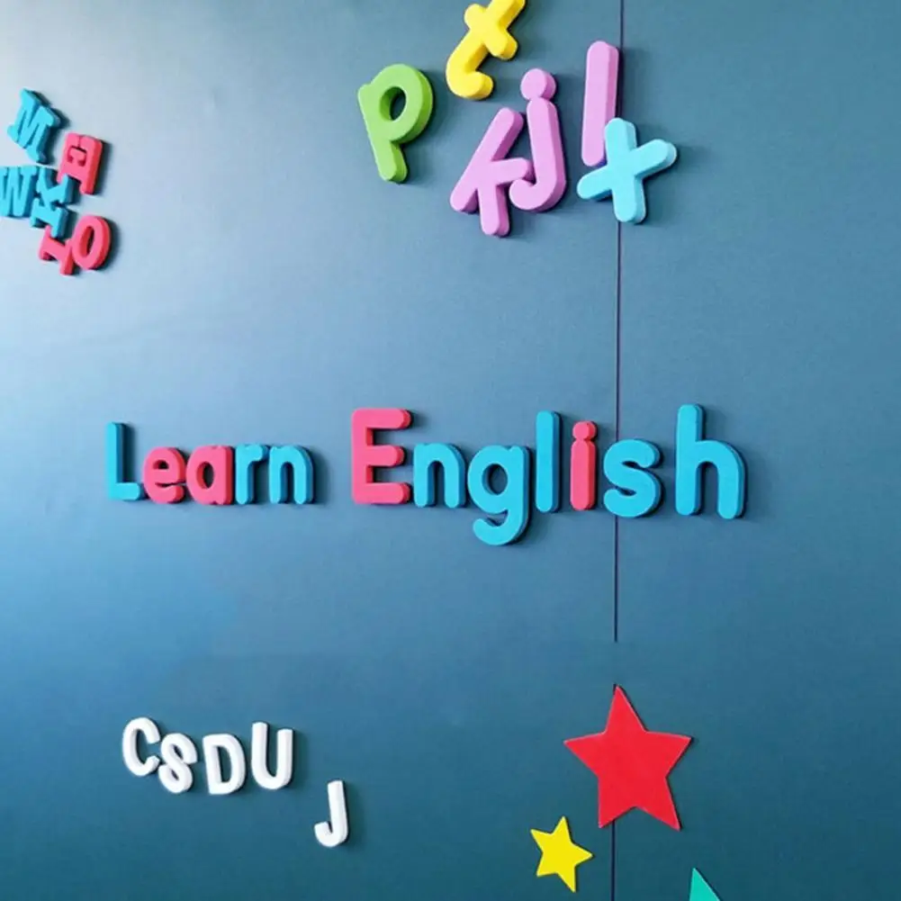 Красочные буквы Алфавит цифры на холодильник магнитные детские дошкольные