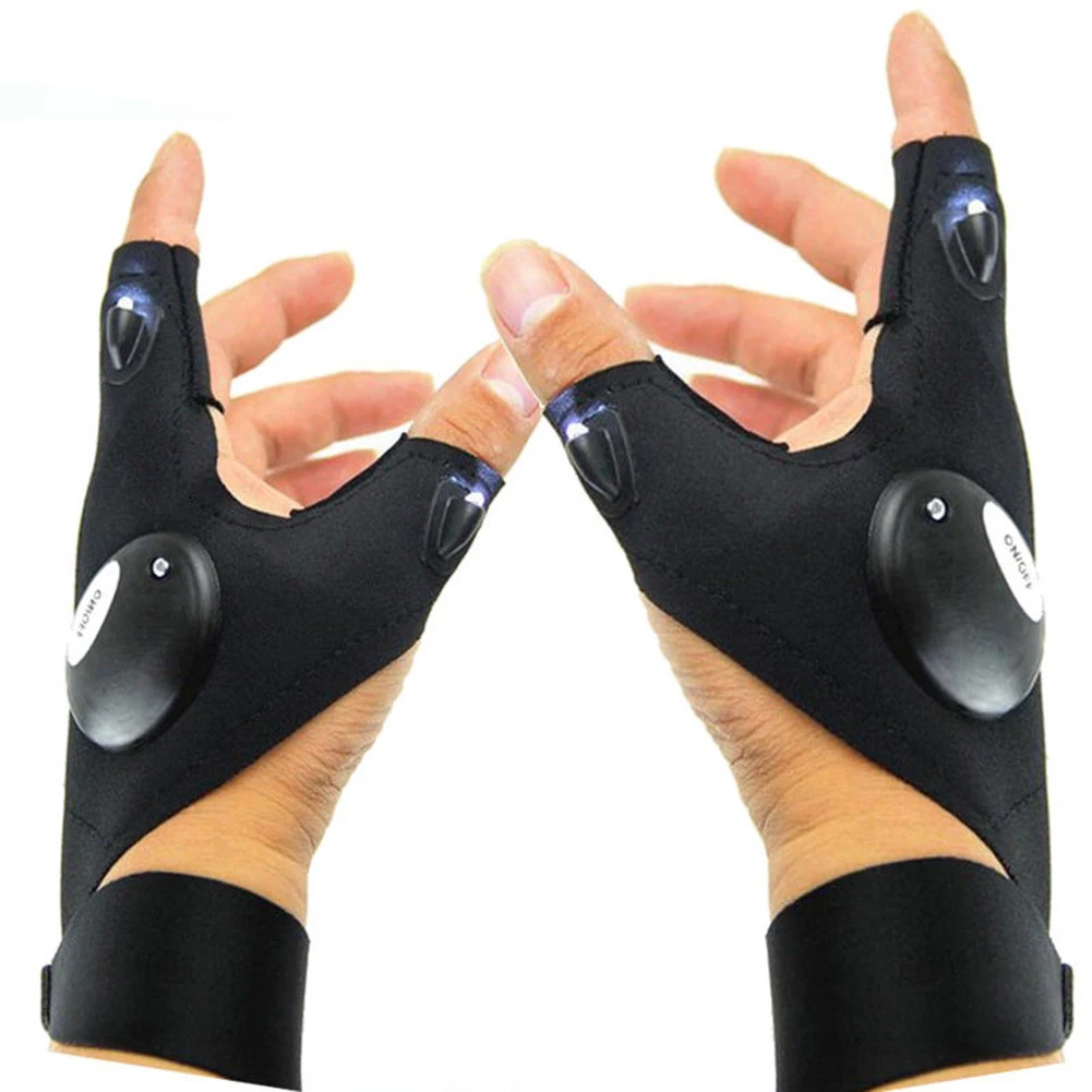 Перчатки со светодиодный светильник кой для ночного ремонта автомобиля работы