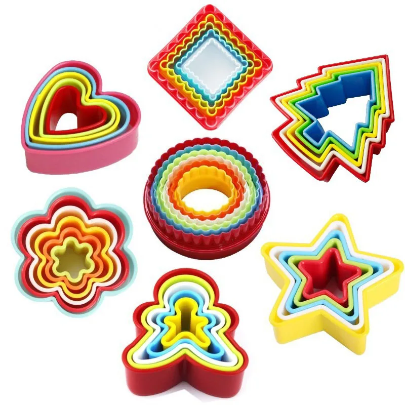 36 шт/партия формочка для печенья прессформы круглой формы сердца рождественское