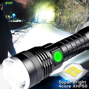 Фонарик Аккумуляторный XHP50, 26650 лм, водонепроницаемый, с функцией масштабирования