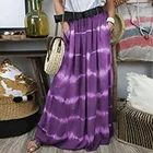 Женская длинная юбка в стиле Харадзюку, Повседневная Длинная юбка составного кроя с завязками и карманами, 2021
