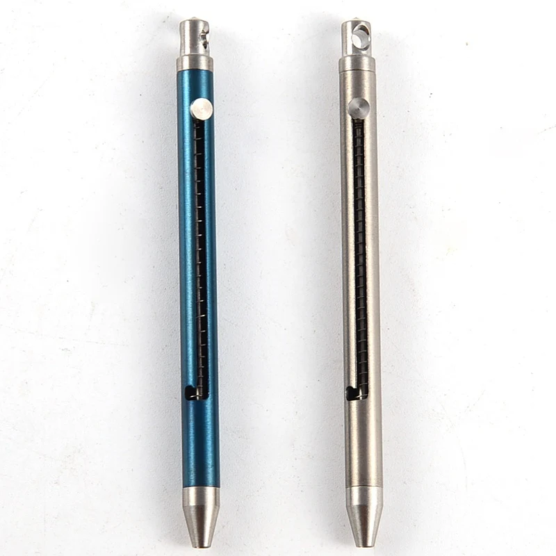 

Titanium Rustproof Push-pull Spring Design Toothpick With Toothpick Holder Fruit Fork