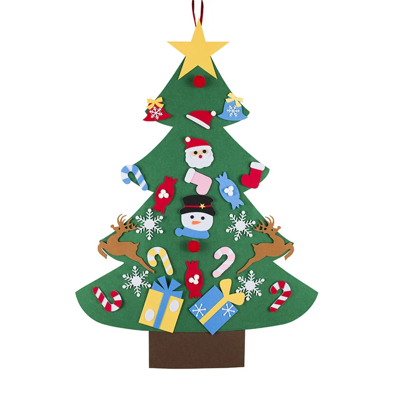 DIY войлочные Рождественские елки новогодние подарки Детские игрушки
