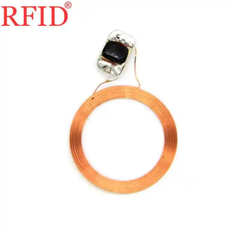 

S50 IC 13.56MHz Read Only FM11RF08 MF 1K F08 Key Ring RFID NFC Tags Circular Naked Coil+Chip Access Control Fast Shipping 1pcs