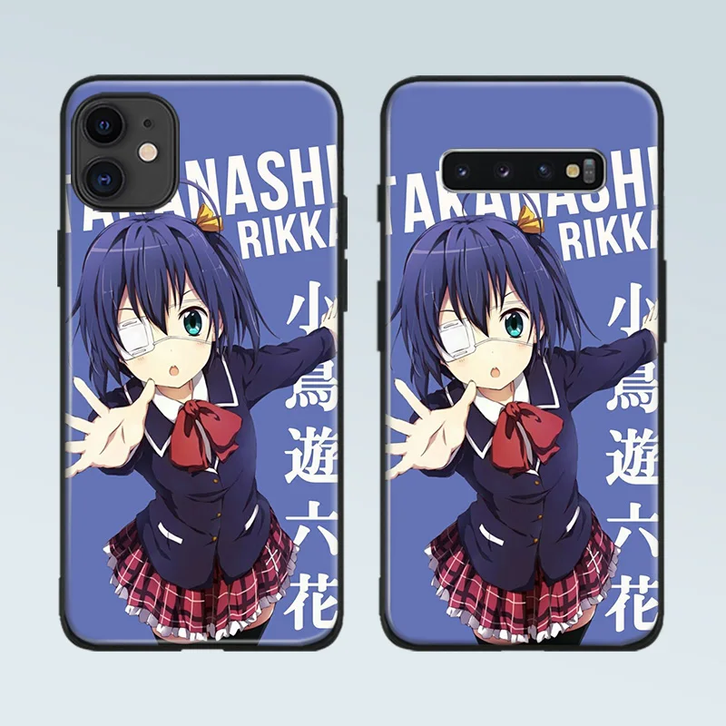 rikka takanashi anime phone case cover shell for iphone se 6s 7 8 plus x xr xs 11 pro max samsung s note 8 9 10 20 plus ultra free global shipping
