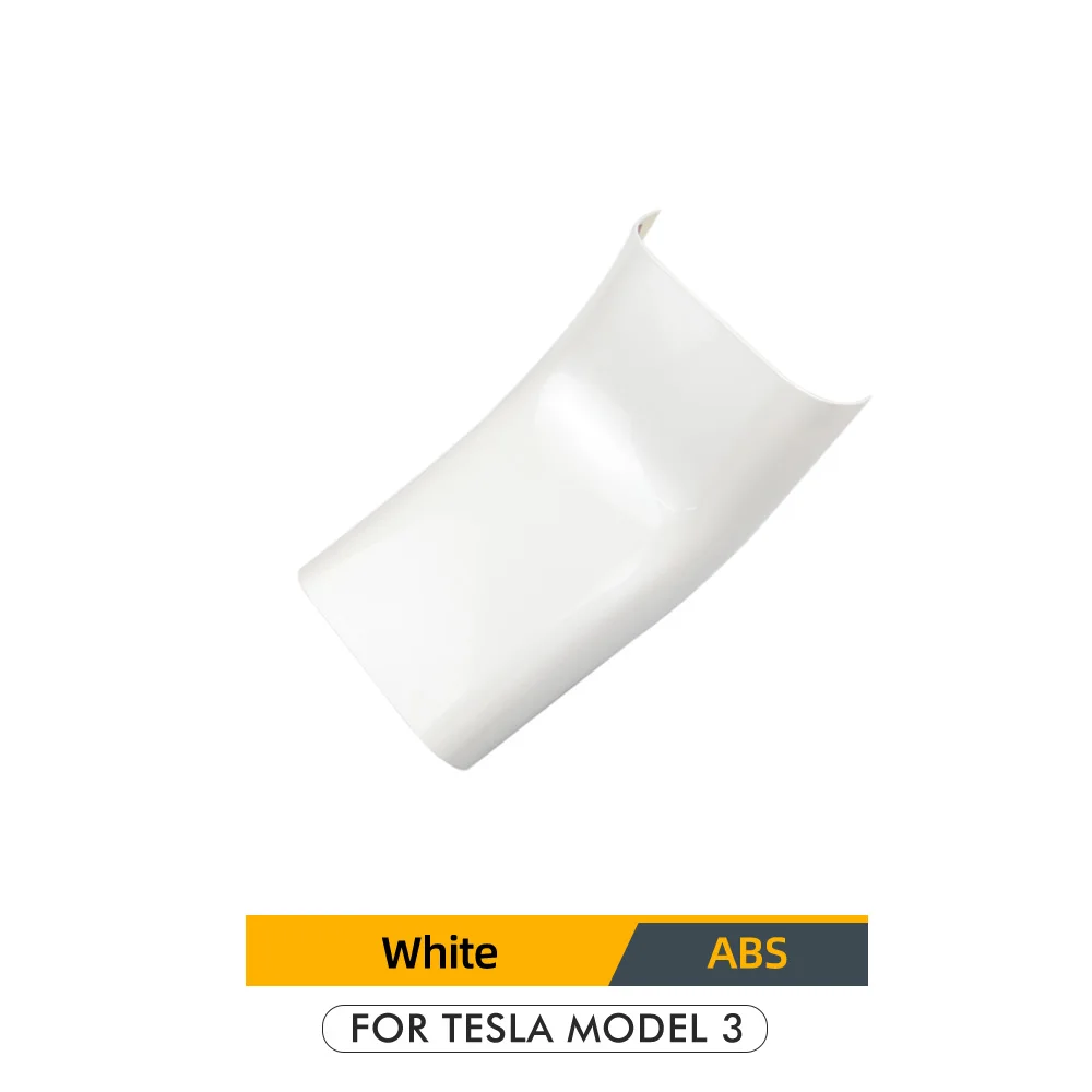 

Model3 Car Air Outlet Lower Decorative Cover For Tesla Model 3 Accessories Carbon Fiber ABS Model Three 2020 White New