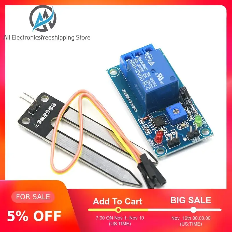 Новинка 5 в пост. Тока датчик влажности почвы релейный модуль управления