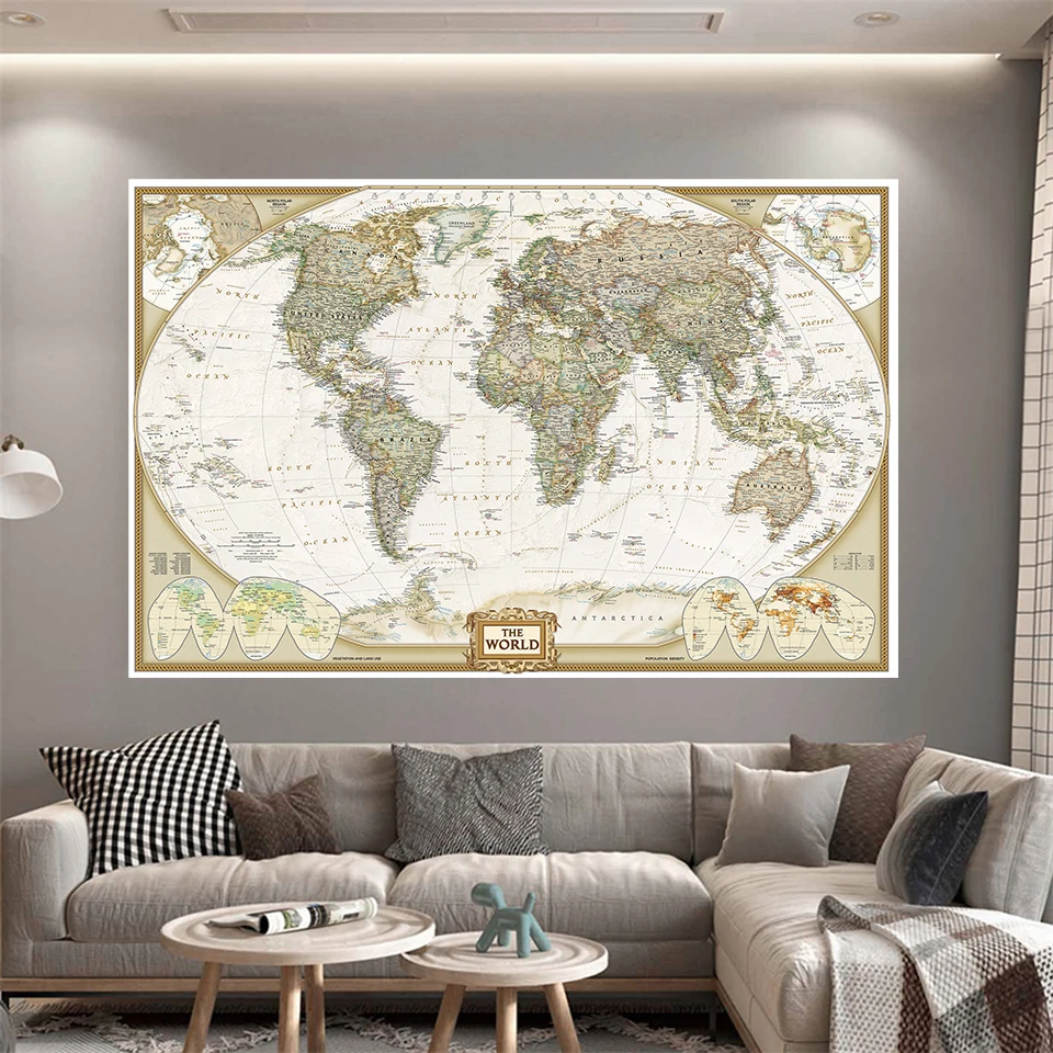 

Нетканая Картина на холсте в стиле ретро, 225*150 см