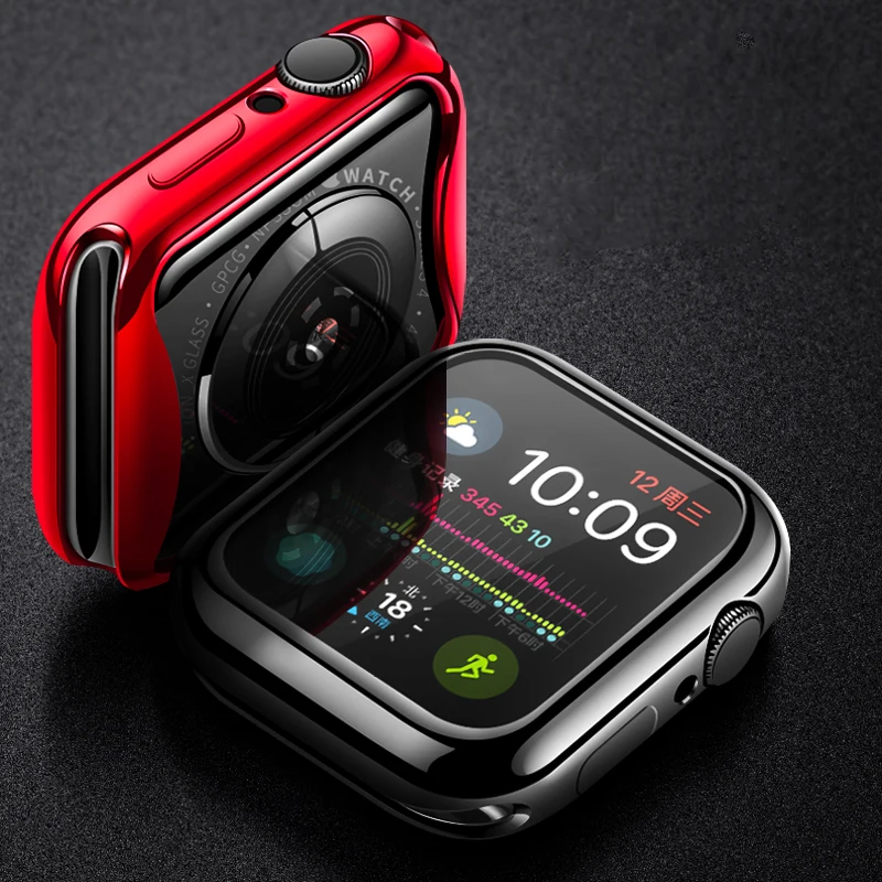 Чехол для Apple Watch 5 4 Чехол 44 мм/40 мм iWatch band 42 мм 38 мм универсальная защитная крышка бампер Apple watch 3 2 1 Аксессуары