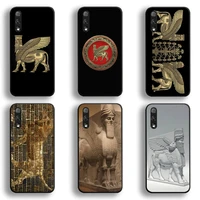 lamassu assyrian winged lion and winged bull phone case for huawei honor 30 20 10 9 8 8x 8c v30 lite view 7a pro