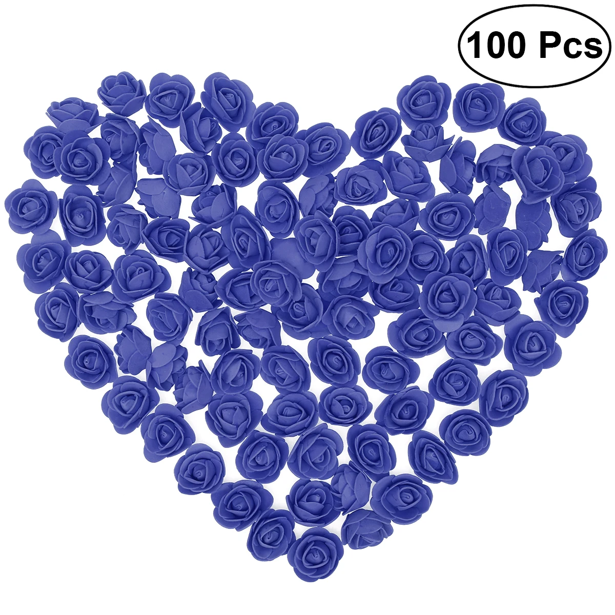 Royalblue Foam Rose DIY пенополистирол пенопласт белая пена медведь форма искусственный цветок голова Роза Тедди вечерние украшения свадьбы - Цвет: Royalblue Foam Rose