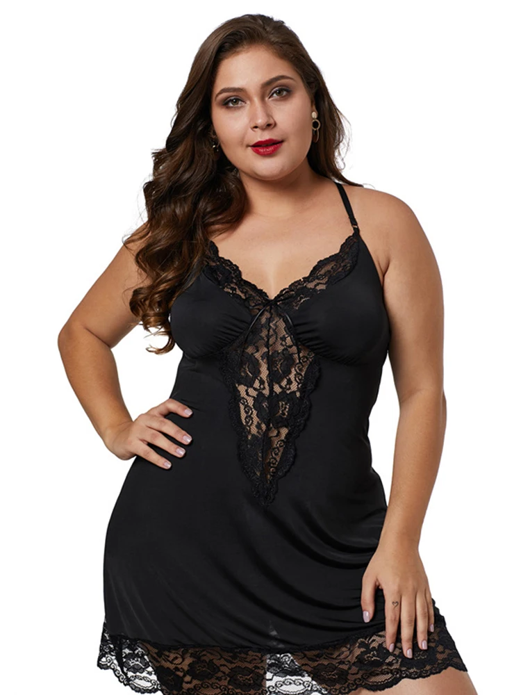 Женская ночная рубашка кружевная на бретельках из ледяного шелка новинка 2020