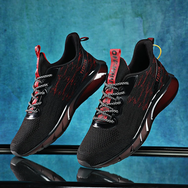 

Кроссовки мужские дышащие, спортивная обувь для бега, новый дизайн, большие размеры до 44-го