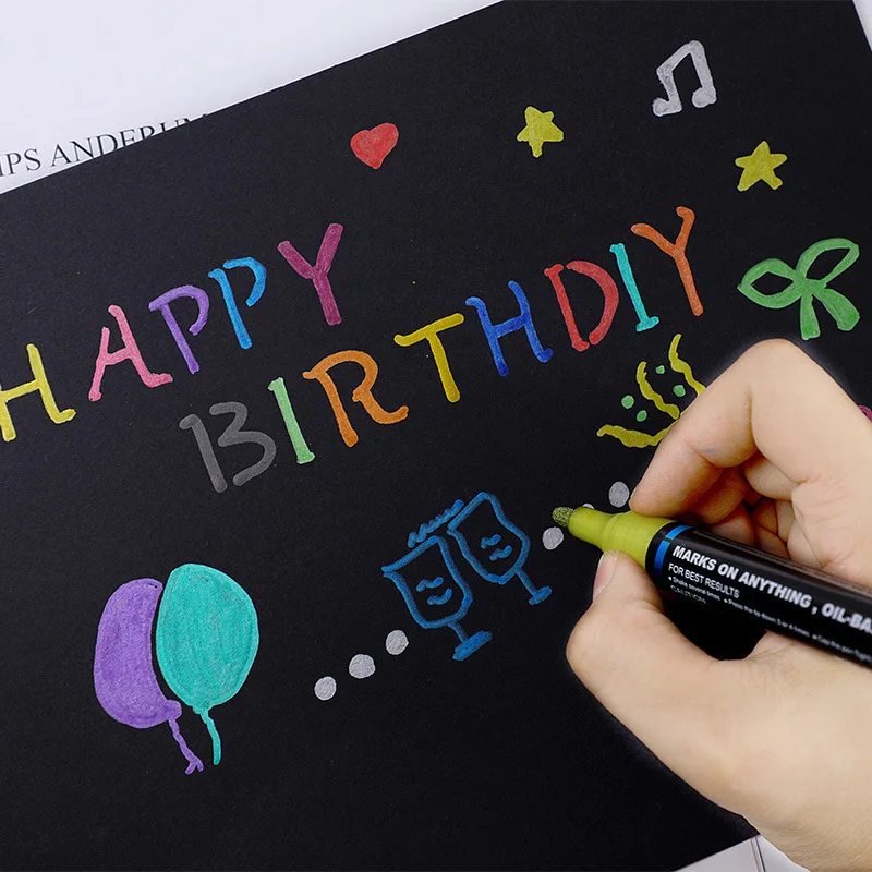 15 цветов набор художественных маркеров 3 мм фотоальбом сделай сам ручки на водной