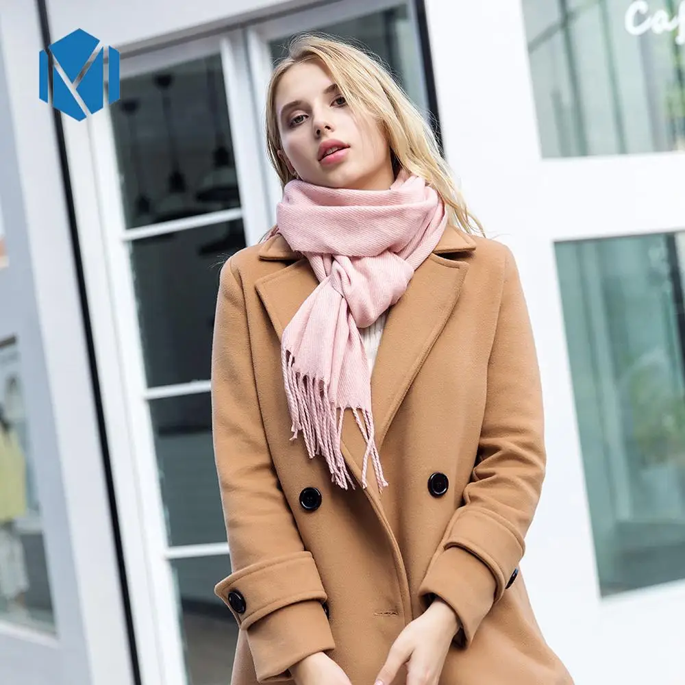 Miya Mona Fashion 2020 зимний кашемировый женский шарф Дамский мягкий однотонный теплый