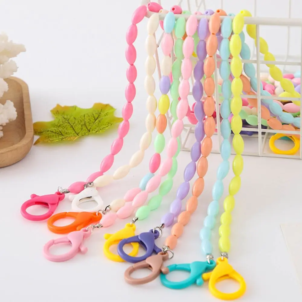 

Акриловая цепочка для очков с разноцветными бусинами, держатель для ожерелья, ремешки для солнцезащитных очков, нескользящая подвесная Шей...