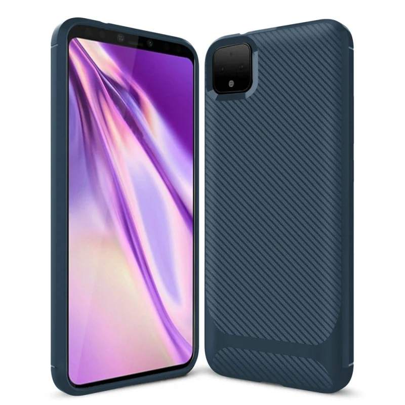 50 шт./лот для Google Pixel 4 XL Мягкий ТПУ ультра тонкий прочный Чехол из углеродного