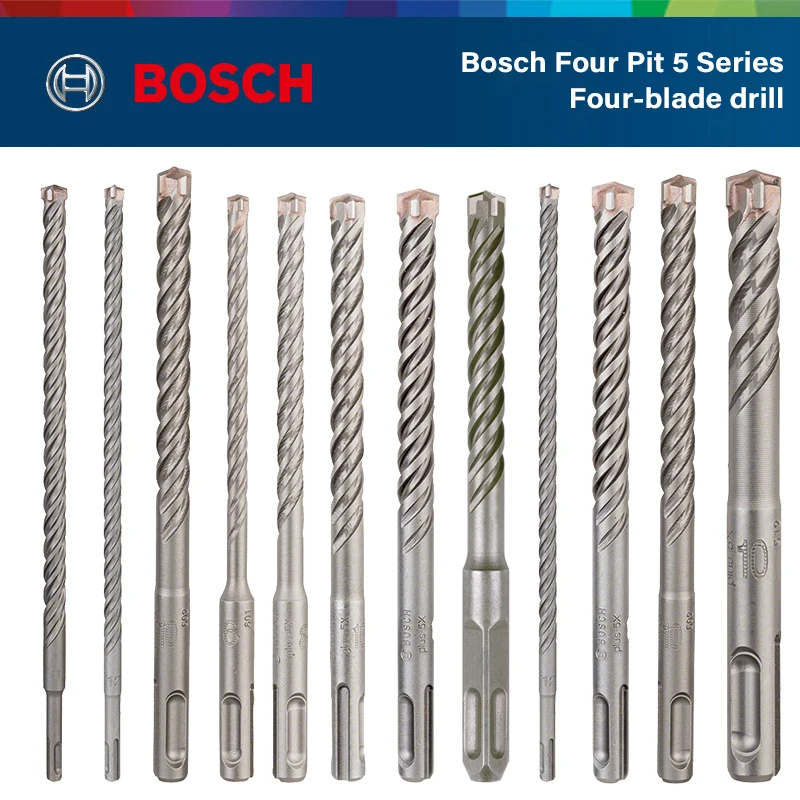 Буровое долото Bosch с двумя отверстиями электродрель круглым хвостовиком