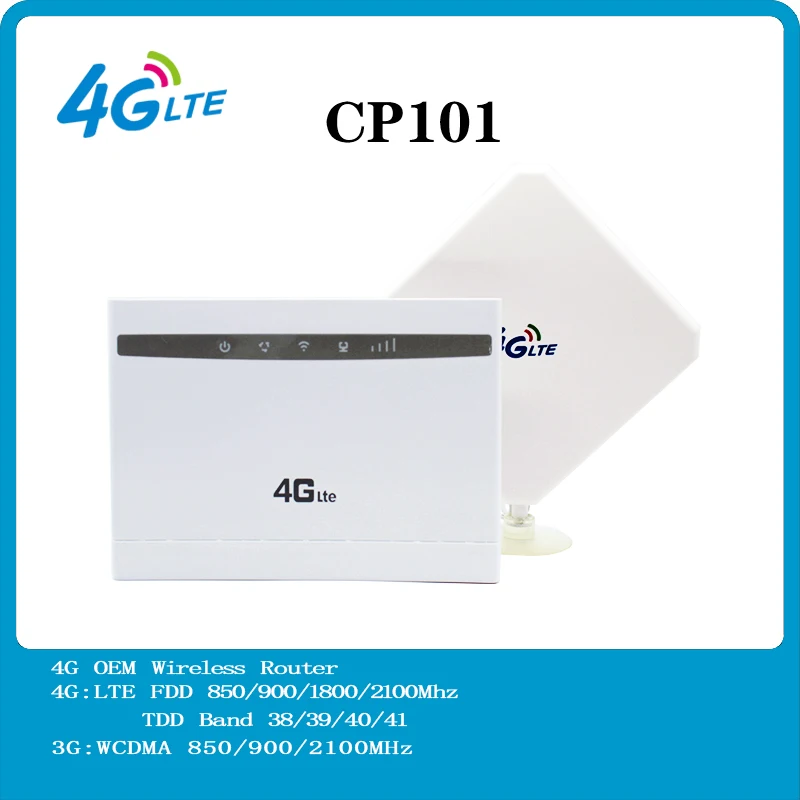 4G LTE Wireless Router CP101 150Mbps 4G CPE WIFI Router with Antenna PK B525,B315