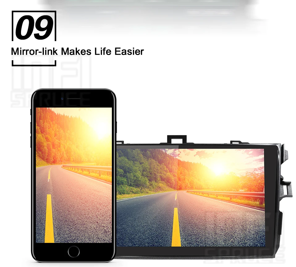 PX30 32G Android 9,0 автомобильный dvd-плеер для Toyota Corolla 9 дюймов 1024*600 экран автомобиля Радио Стерео gps навигация видео плеер