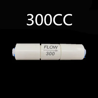 300CC 300CC 450CC 800CC 1500CC RO система подачи сточных вод ограничитель 1/" OD шланг обратного осмоса быстрая установка труб - Цвет: 300CC