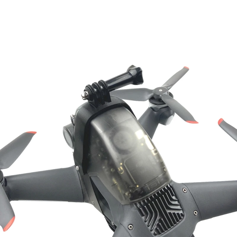 

Camera Mount Adapter Upper Extension Mount Bracket for FPV Drone,Fixed Base Shock-Absorption Holder Clip for Hero 8 7 6