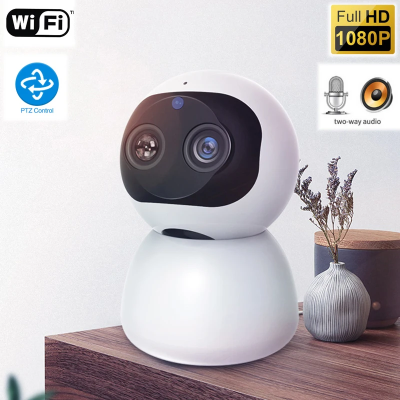 IP-камера компактная с поддержкой WI-FI и PTZ 1080P | Безопасность защита