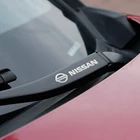 Металлические наклейки для стеклоочистителей автомобилей, Эмблема для Nissan Qashqai X J10 J11 Trail Tiida Juke, аксессуары