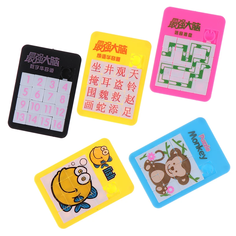 

1 шт. 3D головоломки скольжения пластиковые цифры здания алфавиты обучающий пазл игровые игрушки Пазлы подарок детские развивающие игрушки