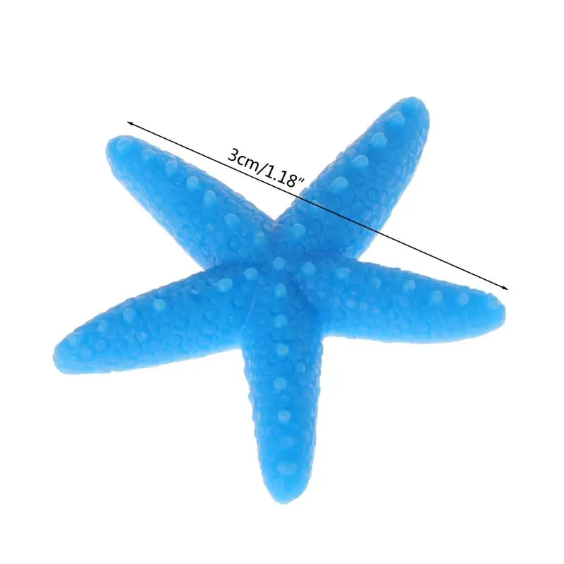

5pcs Fish Tank Artificial Colorful Starfish Decoration Aquarium Ornaments Resin