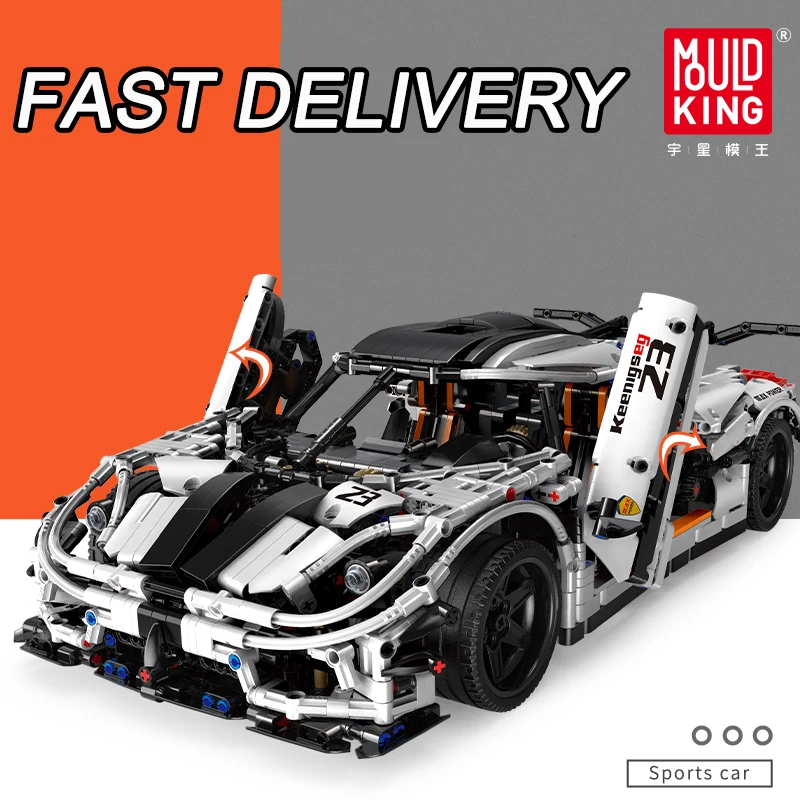 DHL техническая серия Koenigseggs гоночный автомобиль 3136 шт. блоков кирпичи совместимые