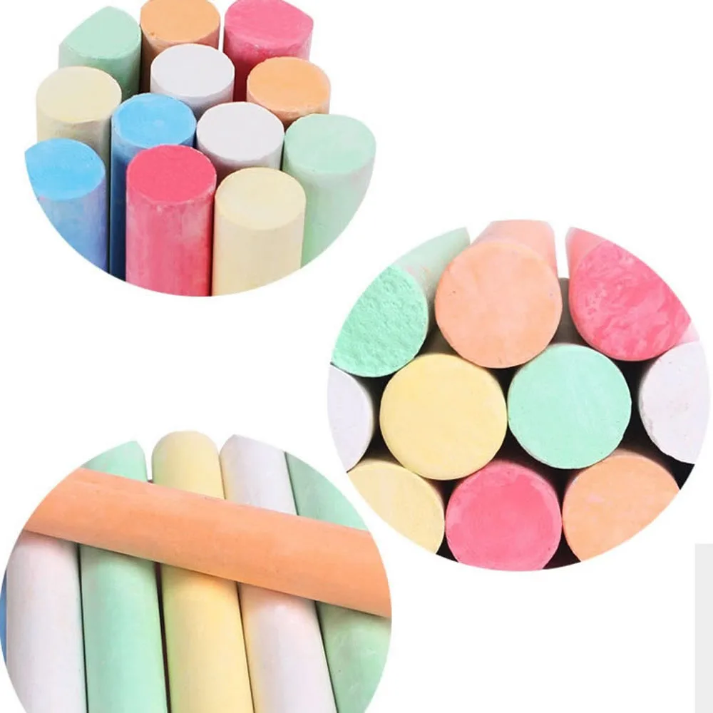 Меловые палочки без пыли в коробке 12 шт. Детская школьная художественная доска для игровых площадок паб